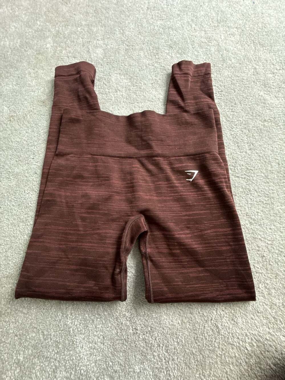 Gymshark Adapt Marl Seamless Leggings Cherry Brown